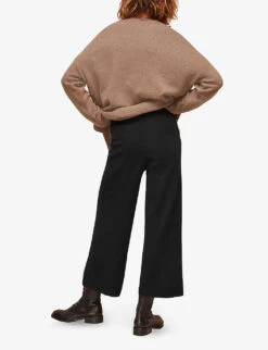 Whistles Knitted Wide-leg Trousers 8 Whistles Knitted Wide-leg Trousers -The Fashion Shop R03704534 BLACK ALT02