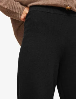 Whistles Knitted Wide-leg Trousers 10 Whistles Knitted Wide-leg Trousers -The Fashion Shop R03704534 BLACK ALT04