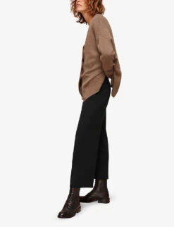 Whistles Knitted Wide-leg Trousers 11 Whistles Knitted Wide-leg Trousers -The Fashion Shop R03704534 BLACK ALT05