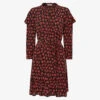 Whistles Floral-print Frilled Crepe Dress