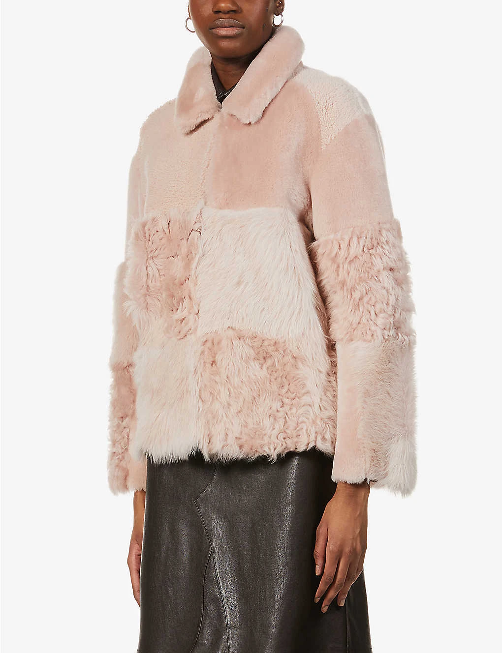 Whistles Hema Contrast-panel Shearling Coat 2 Whistles Hema Contrast-panel Shearling Coat - Image 2