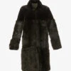 Whistles Cosma Reversible Contrast-panel Shearling Coat