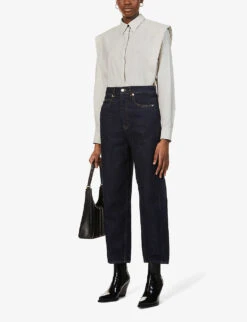 Whistles Authentic High-rise Straight-leg Jeans 9 Whistles Authentic High-rise Straight-leg Jeans -The Fashion Shop R03710267 NAVY ALT01