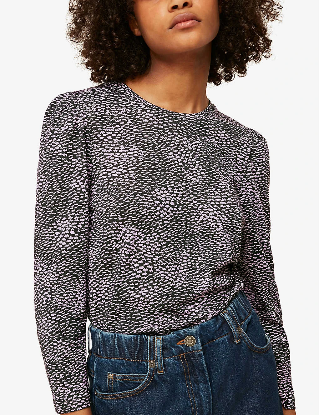 Whistles Puff-sleeved Cotton-blend Top 4 Whistles Puff-sleeved Cotton-blend Top - Image 4