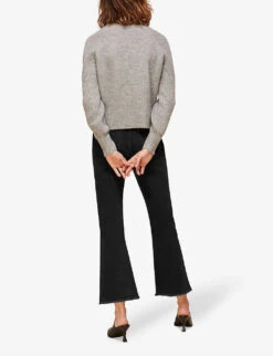 Whistles Authentic Mid-rise Kick-flare Cropped Jeans 6 Whistles Authentic Mid-rise Kick-flare Cropped Jeans -The Fashion Shop R03733630 BLACK ALT02