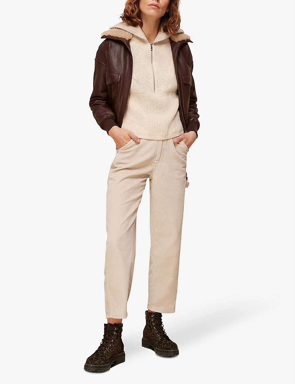 Whistles Tapered Mid-rise Corduroy Jeans 2 Whistles Tapered Mid-rise Corduroy Jeans - Image 2