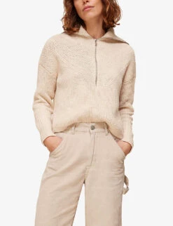 Whistles Tapered Mid-rise Corduroy Jeans 10 Whistles Tapered Mid-rise Corduroy Jeans -The Fashion Shop R03733631 CREAM ALT04