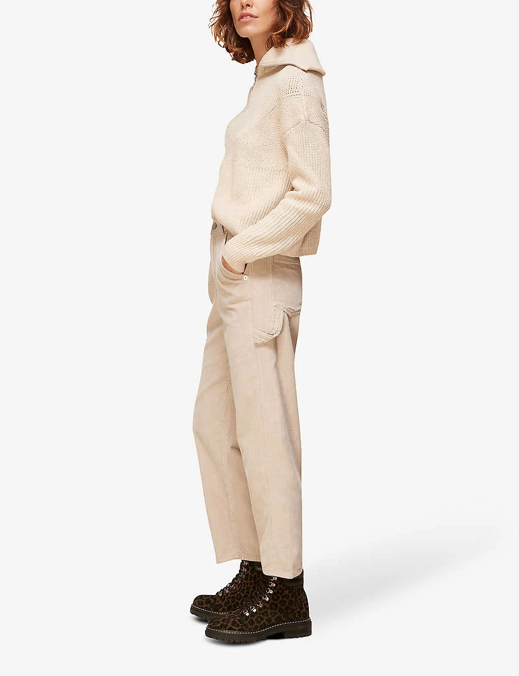 Whistles Tapered Mid-rise Corduroy Jeans 6 Whistles Tapered Mid-rise Corduroy Jeans - Image 6