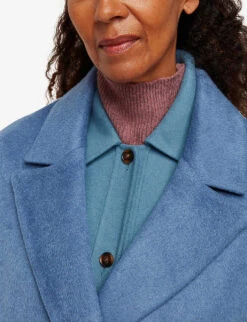 Whistles Lana Wool-blend Cocoon Coat 8 Whistles Lana Wool-blend Cocoon Coat -The Fashion Shop R03734030 BLUE ALT03