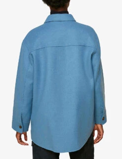 Whistles Oversized Wool-blend Overshirt 7 Whistles Oversized Wool-blend Overshirt -The Fashion Shop R03734701 PALEBLUE ALT02