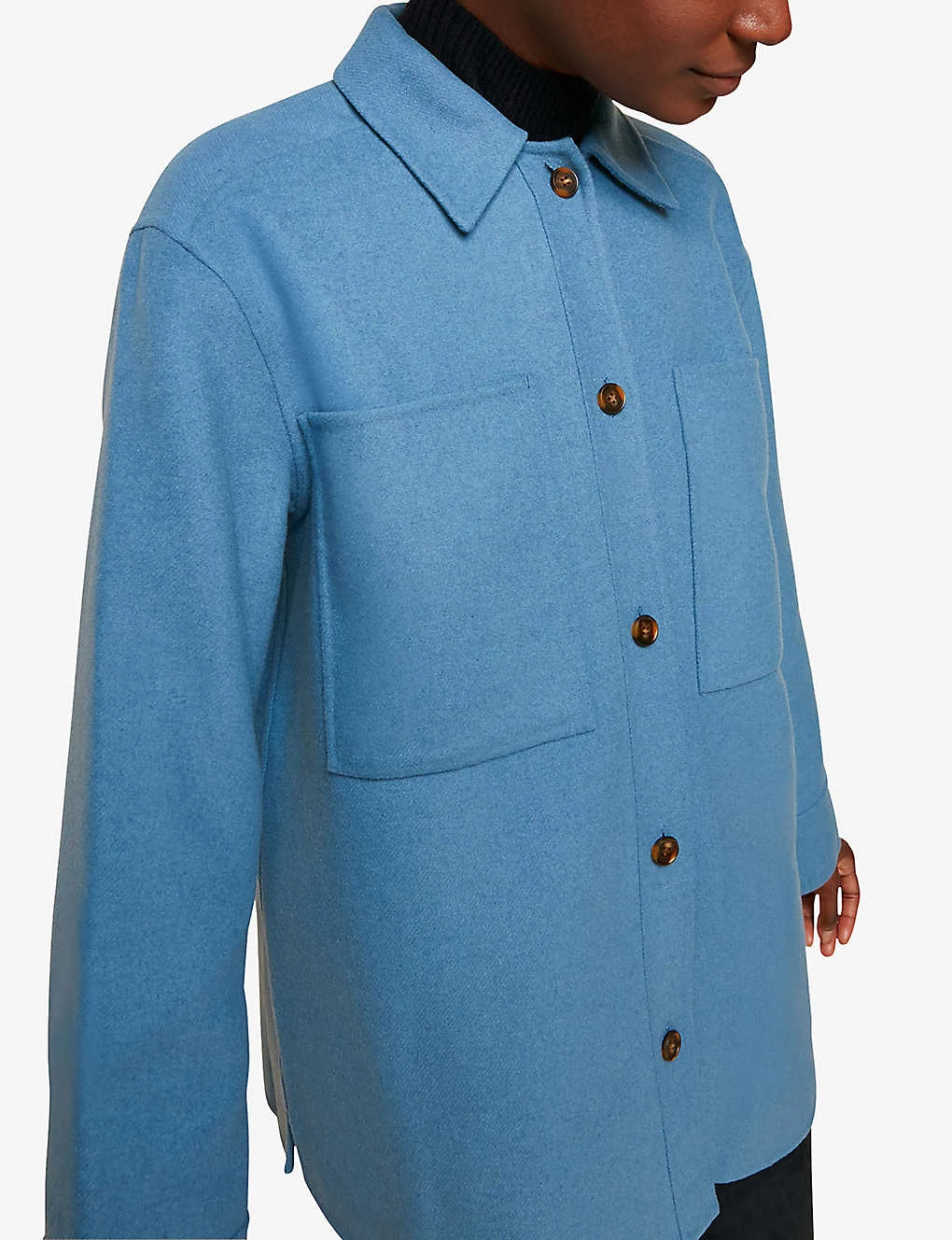 Whistles Oversized Wool-blend Overshirt 5 Whistles Oversized Wool-blend Overshirt - Image 5