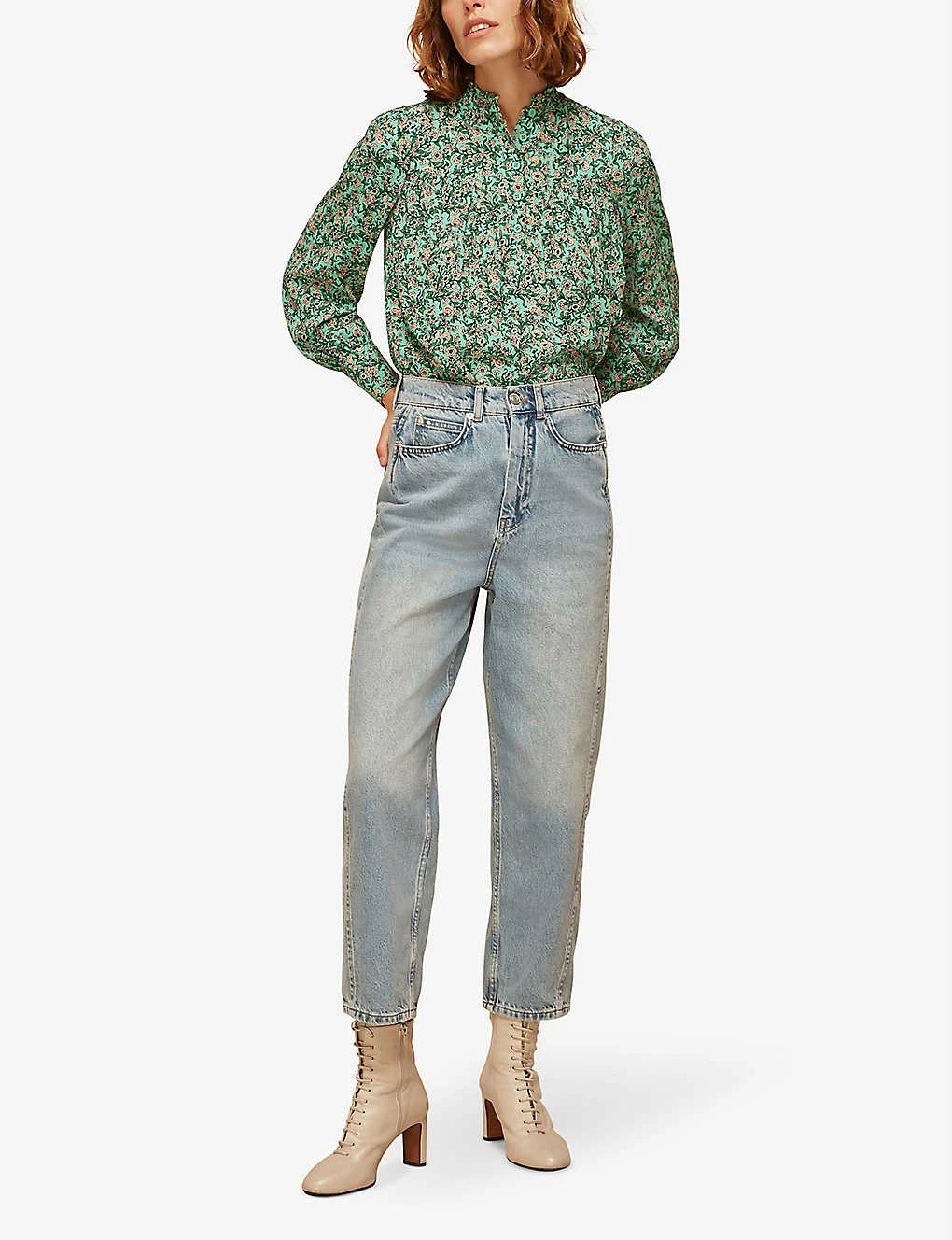 Whistles Heath Floral-print Woven Blouse 2 Whistles Heath Floral-print Woven Blouse - Image 2