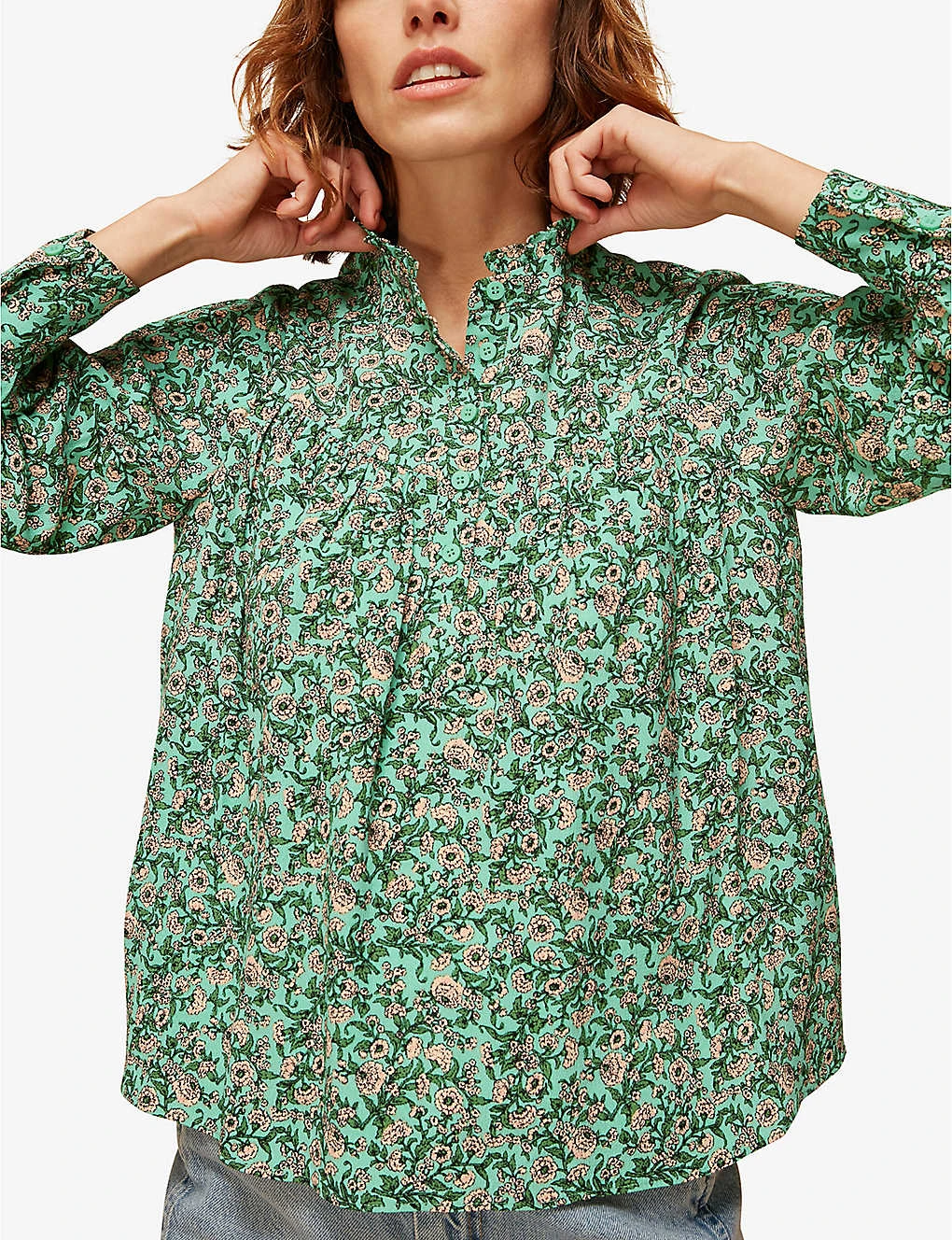 Whistles Heath Floral-print Woven Blouse 5 Whistles Heath Floral-print Woven Blouse - Image 5