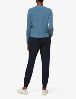 Whistles Easy Jersey Jogging Bottoms 7 Whistles Easy Jersey Jogging Bottoms -The Fashion Shop R03738790 NAVY ALT03