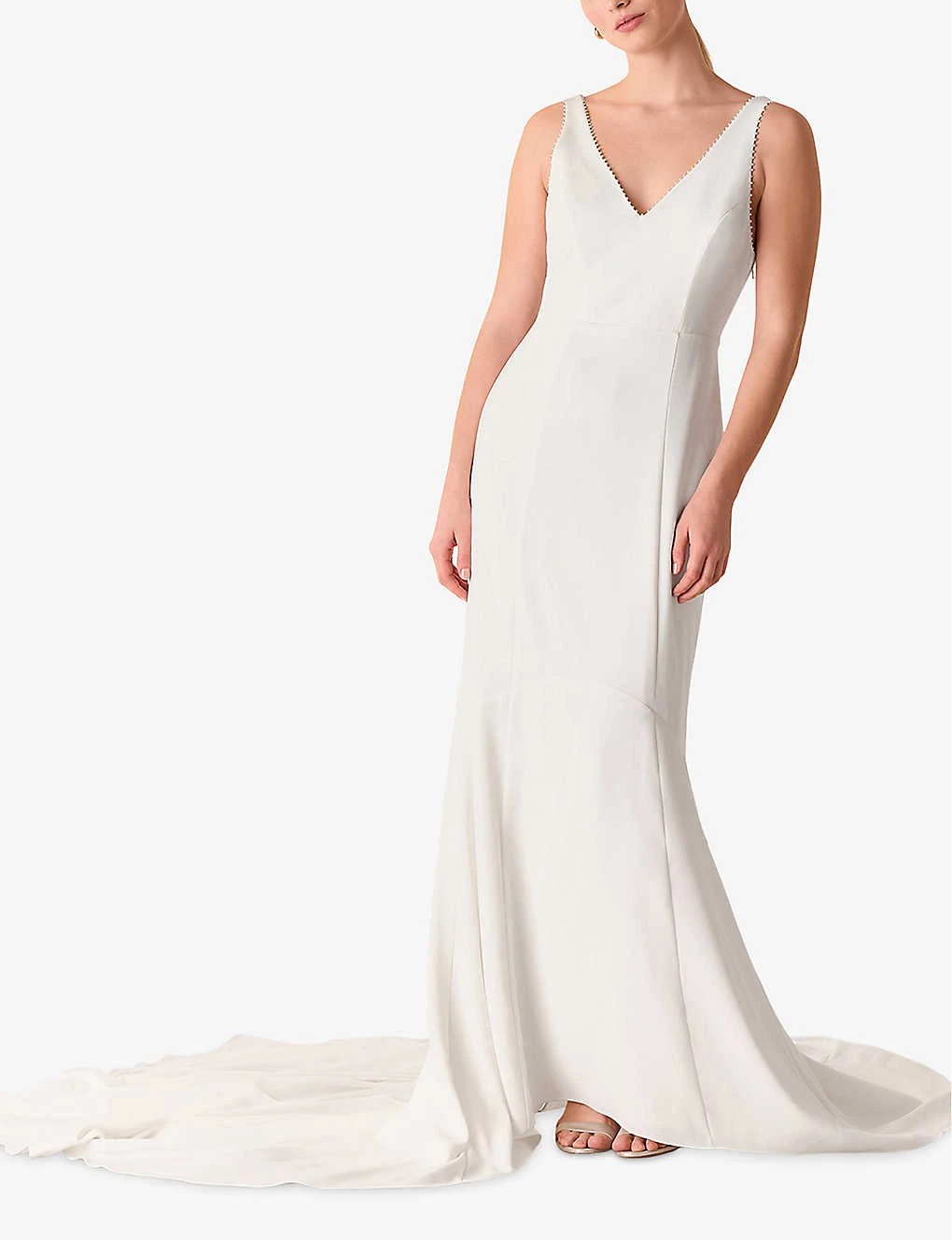 Whistles Billie V-neck Woven Wedding Dress 2 Whistles Billie V-neck Woven Wedding Dress - Image 2