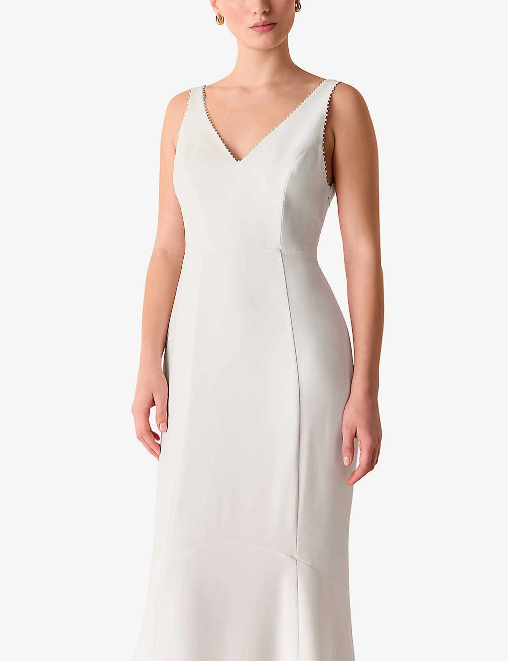 Whistles Billie V-neck Woven Wedding Dress 3 Whistles Billie V-neck Woven Wedding Dress - Image 3