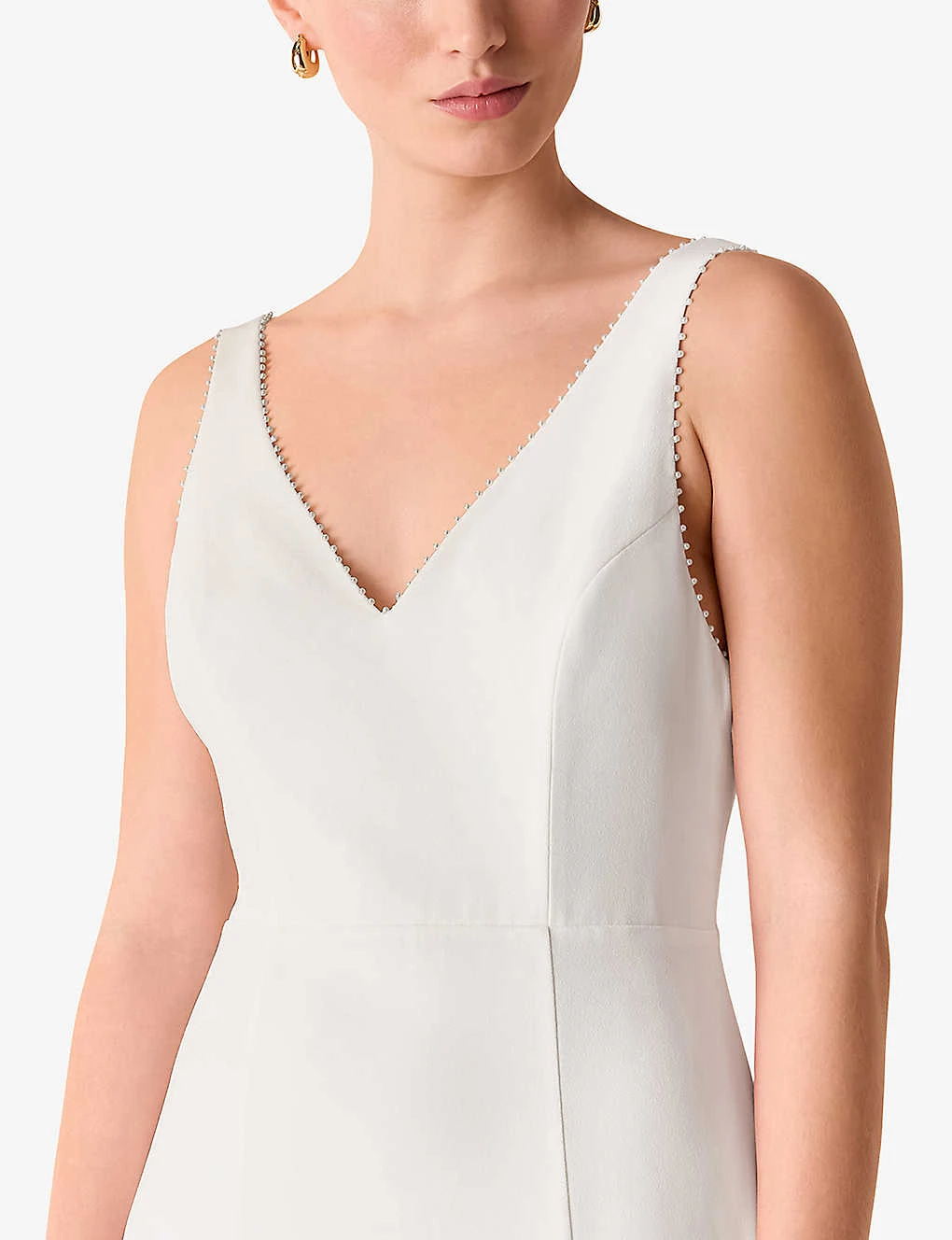 Whistles Billie V-neck Woven Wedding Dress 5 Whistles Billie V-neck Woven Wedding Dress - Image 5