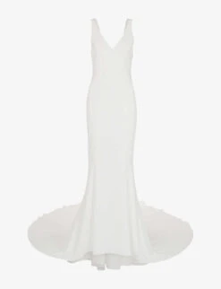 Whistles Billie V-neck Woven Wedding Dress