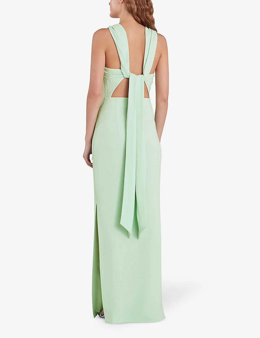 Whistles Tie Back Stretch-crepe Maxi Dress 3 Whistles Tie Back Stretch-crepe Maxi Dress - Image 3