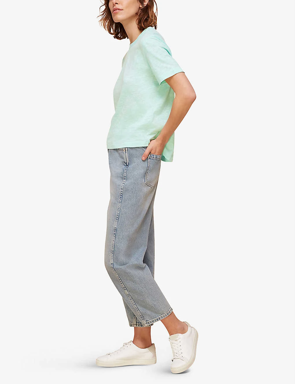 Whistles Emily Ultimate Cotton T-shirt 4 Whistles Emily Ultimate Cotton T-shirt - Image 4