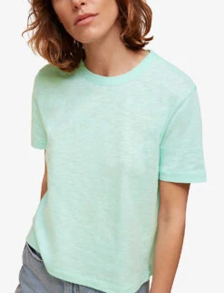 Whistles Emily Ultimate Cotton T-shirt 11 Whistles Emily Ultimate Cotton T-shirt -The Fashion Shop R03744691 ALT05