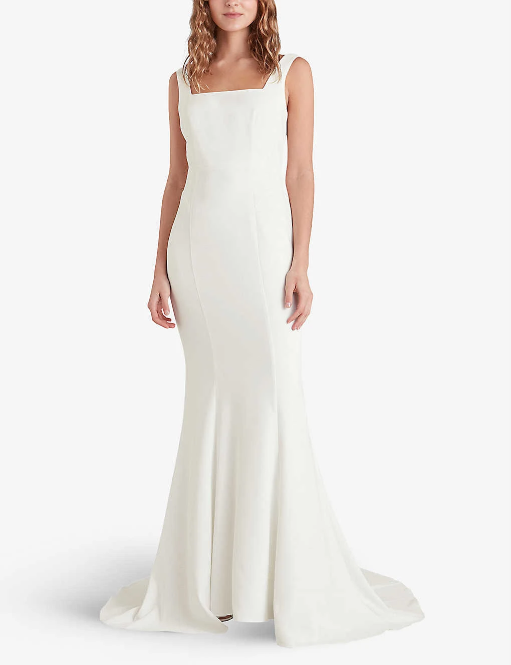 Whistles Mia Square-neck Lace And Crepe Wedding Gown 2 Whistles Mia Square-neck Lace And Crepe Wedding Gown - Image 2