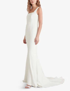 Whistles Mia Square-neck Lace And Crepe Wedding Gown 11 Whistles Mia Square-neck Lace And Crepe Wedding Gown -The Fashion Shop R03745571 CREAM ALT05