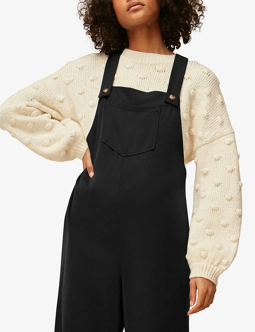 Whistles Rita Easy Woven Dungarees 5 Whistles Rita Easy Woven Dungarees - Image 5