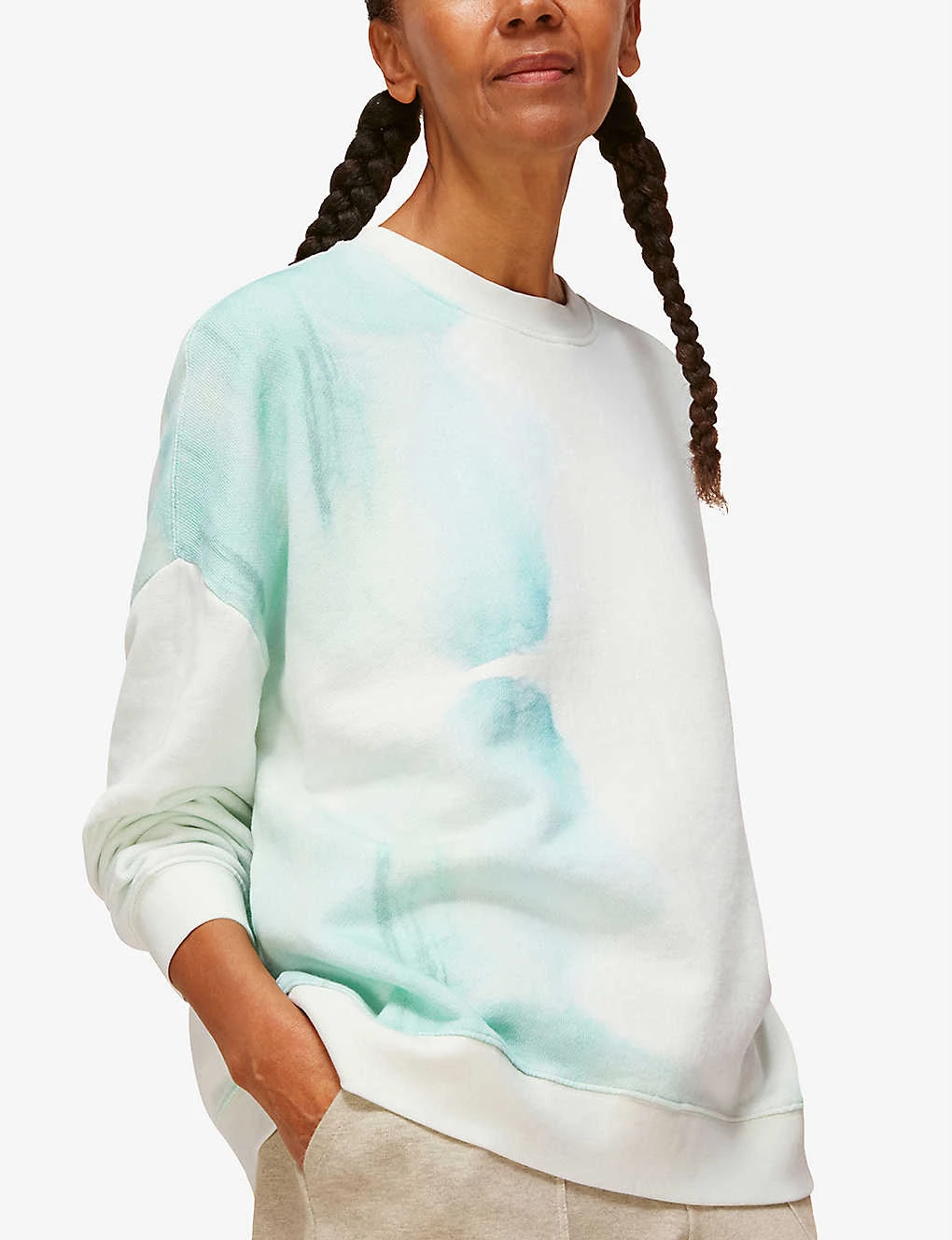 Whistles Tie-dye Cotton-blend Jumper 2 Whistles Tie-dye Cotton-blend Jumper - Image 2