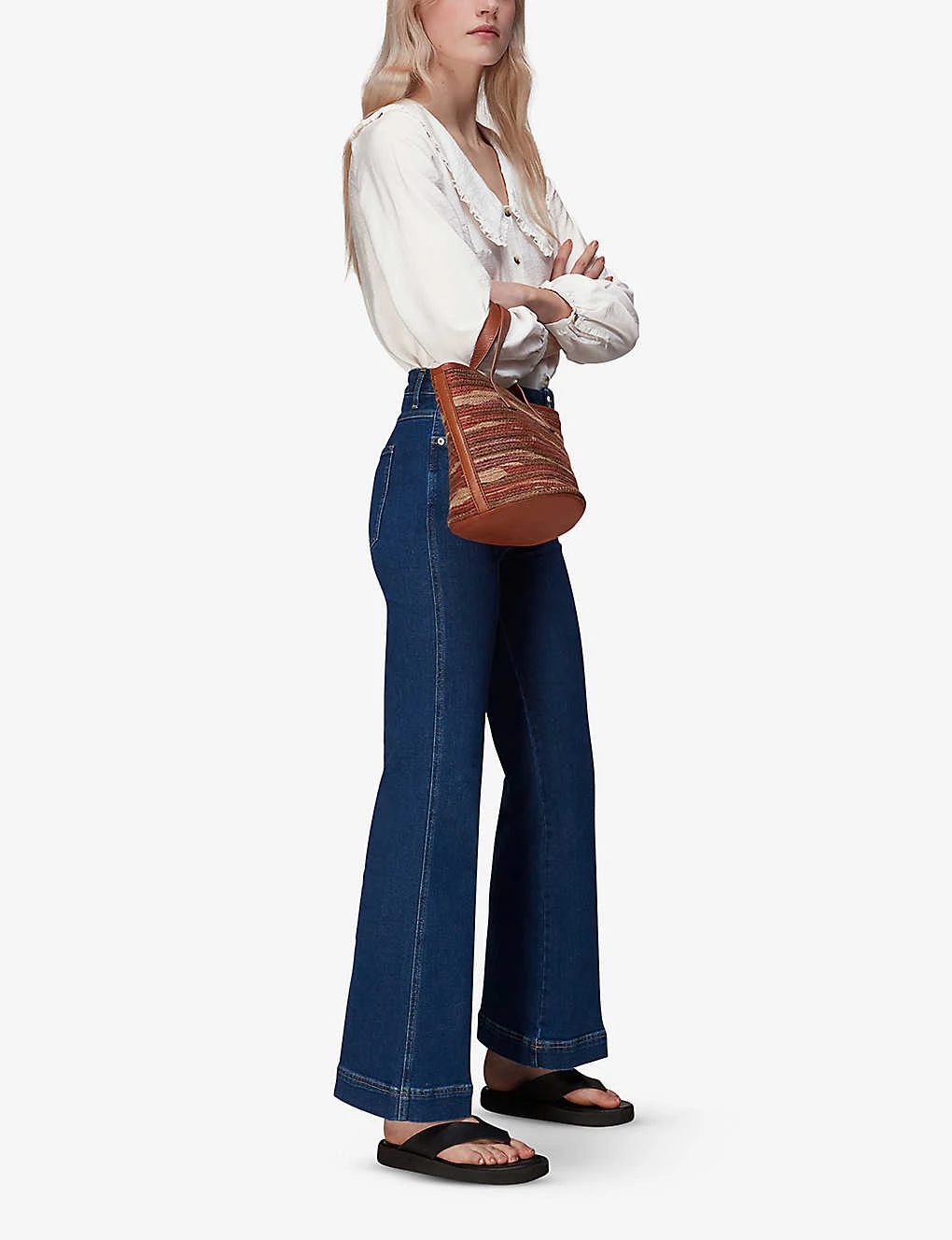 Whistles Oversized Collar Detail Woven Top 5 Whistles Oversized Collar Detail Woven Top - Image 5