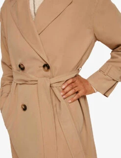 Whistles Riley Double-breasted Woven Trench Coat 11 Whistles Riley Double-breasted Woven Trench Coat -The Fashion Shop R03749140 CREAM ALT05
