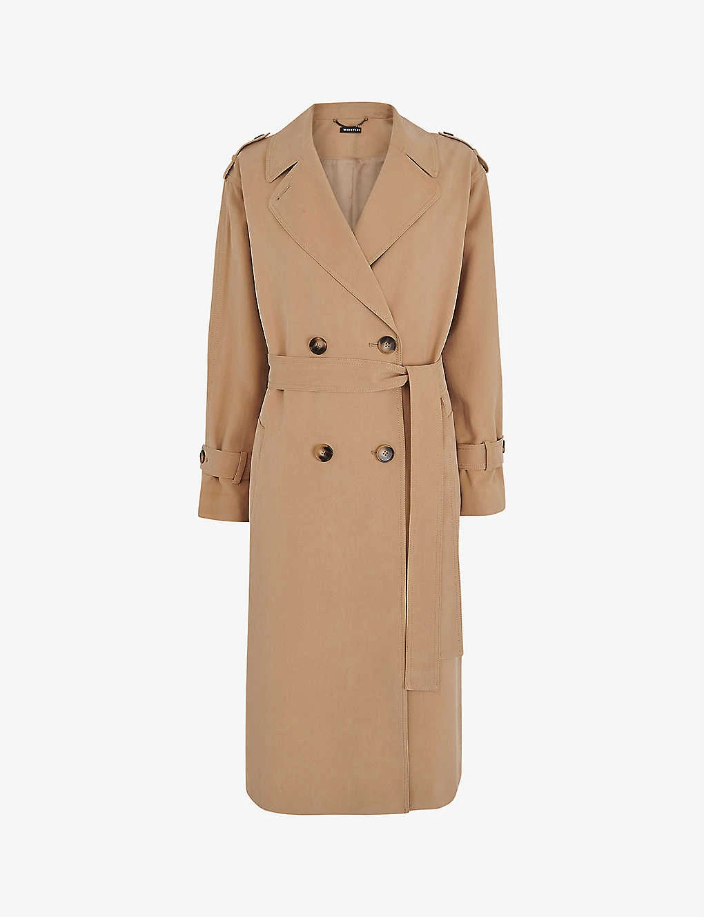 Whistles Riley Double-breasted Woven Trench Coat 1 Whistles Riley Double-breasted Woven Trench Coat