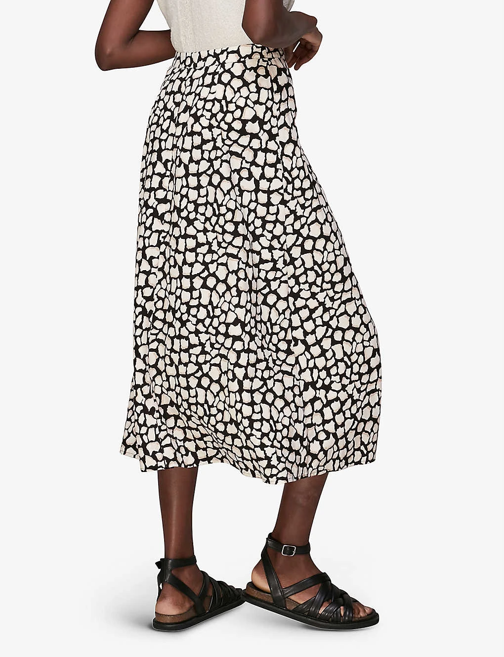 Whistles Animal-print Woven Midi Skirt 3 Whistles Animal-print Woven Midi Skirt - Image 3