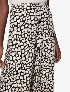 Whistles Animal-print Woven Midi Skirt 11 Whistles Animal-print Woven Midi Skirt -The Fashion Shop R03751394 MULTICOLOURED ALT05