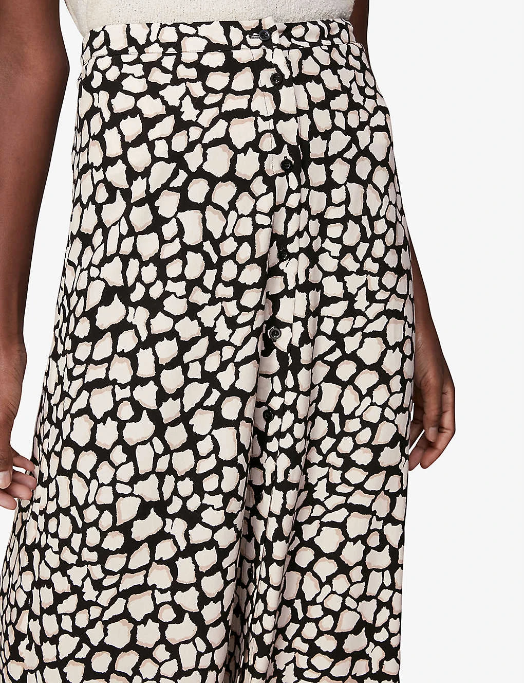 Whistles Animal-print Woven Midi Skirt 6 Whistles Animal-print Woven Midi Skirt - Image 6