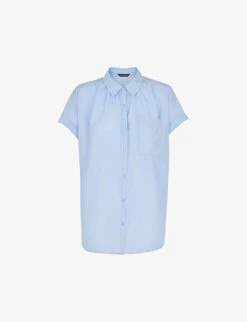 Whistles Nicola Short-sleeved Woven Shirt