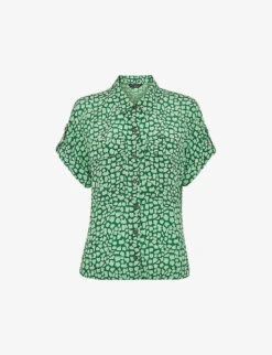 Whistles Giraffe Graphic-print Woven Shirt