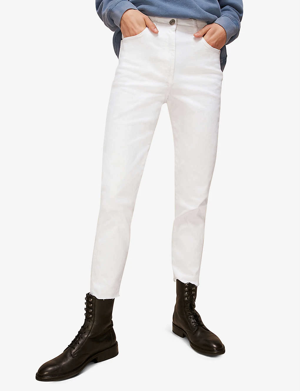 Whistles Authentic Mid-rise Slim-leg Cotton Jeans 2 Whistles Authentic Mid-rise Slim-leg Cotton Jeans - Image 2