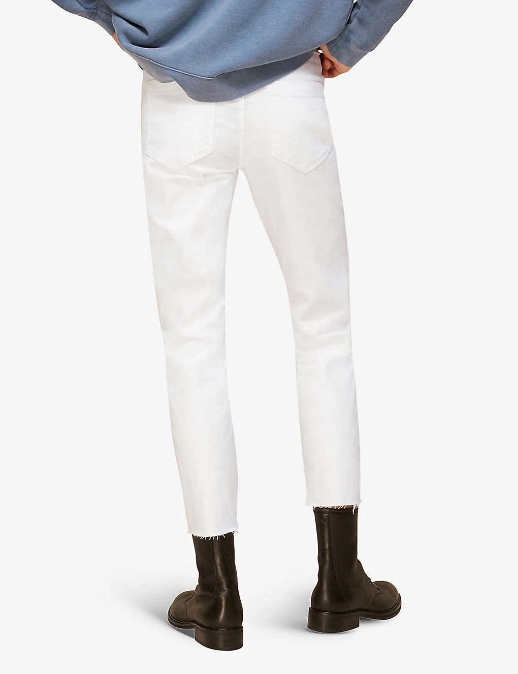 Whistles Authentic Mid-rise Slim-leg Cotton Jeans 3 Whistles Authentic Mid-rise Slim-leg Cotton Jeans - Image 3