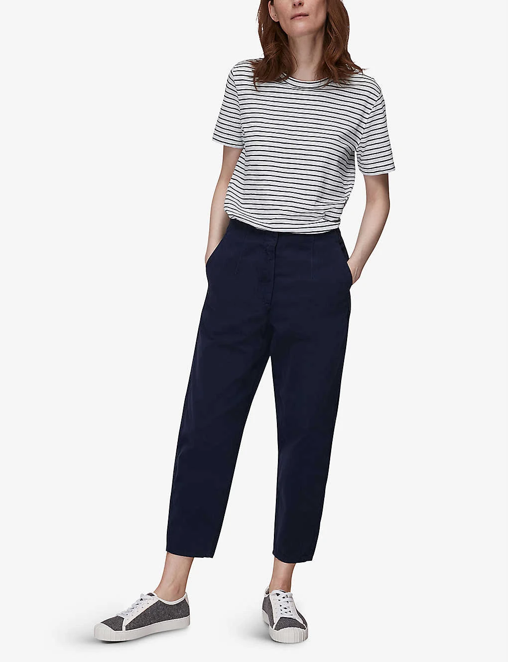 Whistles Emily Ultimate Striped Cotton T-shirt 2 Whistles Emily Ultimate Striped Cotton T-shirt - Image 2