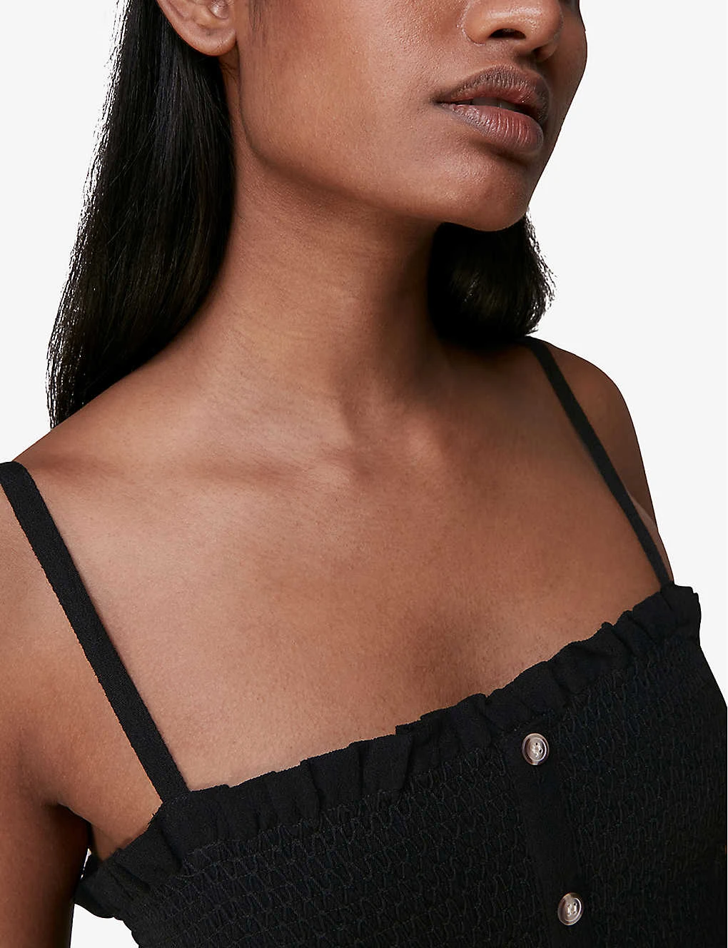 Whistles Gracia Square-neck Woven Midi Dress 4 Whistles Gracia Square-neck Woven Midi Dress - Image 4