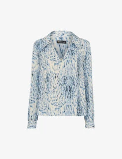 Whistles Limited-edition Animal-print Woven Shirt