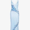 Whistles Tie-dye Bias-cut Silk Midi Dress