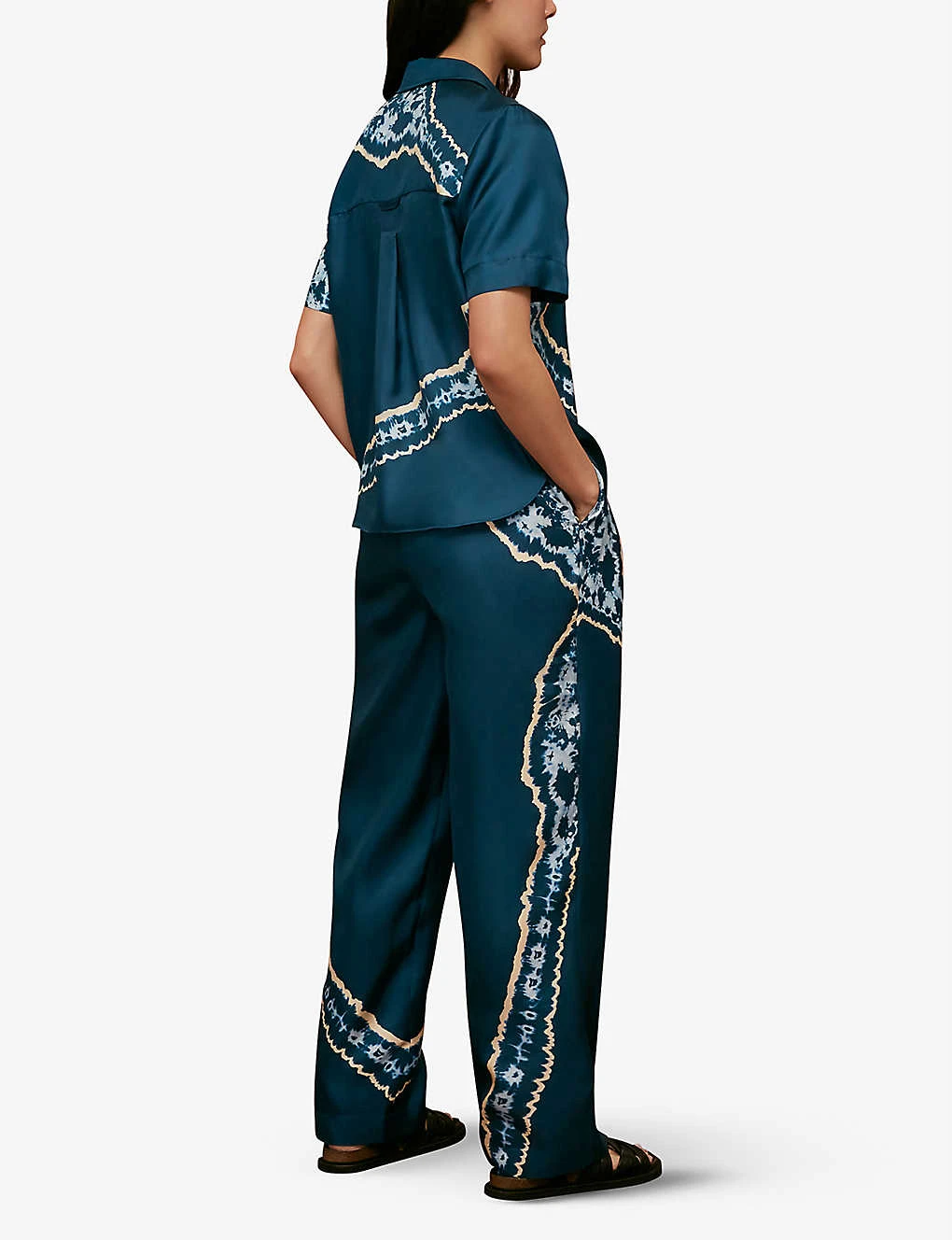 Whistles Tie-dye Relaxed-fit Silk Shirt 3 Whistles Tie-dye Relaxed-fit Silk Shirt - Image 3