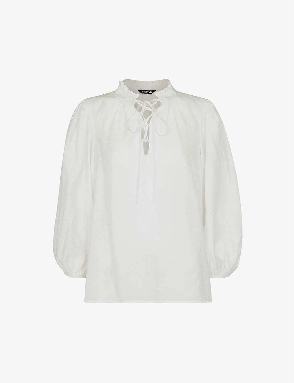 Whistles Tie Neck Relaxed-fit Woven Blouse 1 Whistles Tie Neck Relaxed-fit Woven Blouse