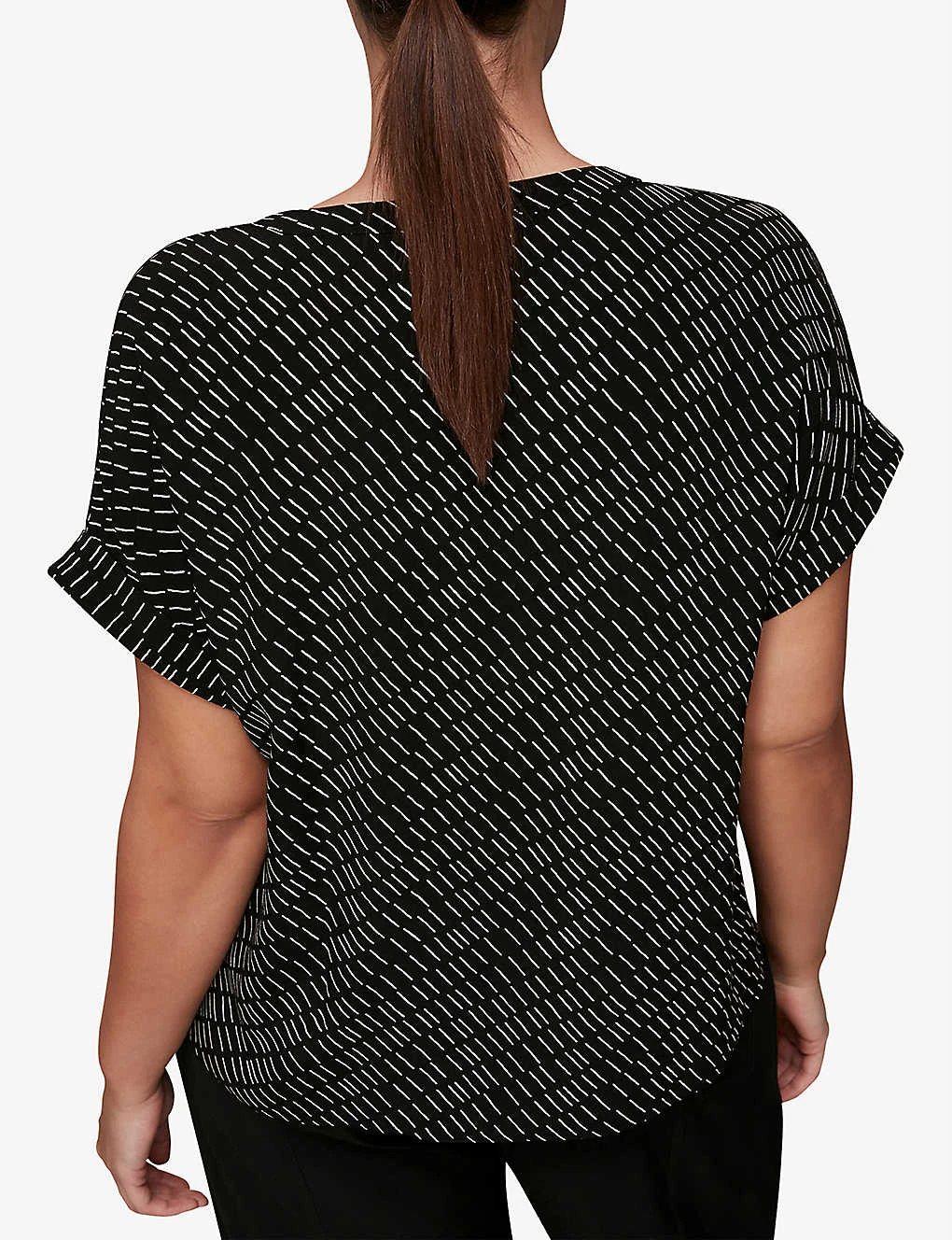 Whistles Geometric-print V-neck Woven Top 3 Whistles Geometric-print V-neck Woven Top - Image 3
