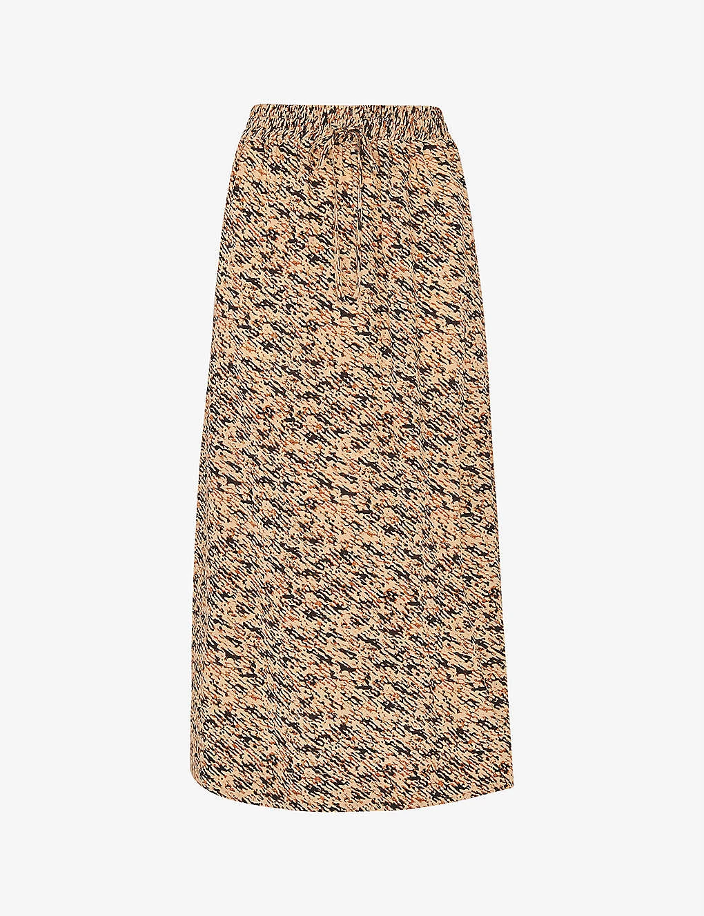Whistles Bark-print Woven Midi Skirt 1 Whistles Bark-print Woven Midi Skirt