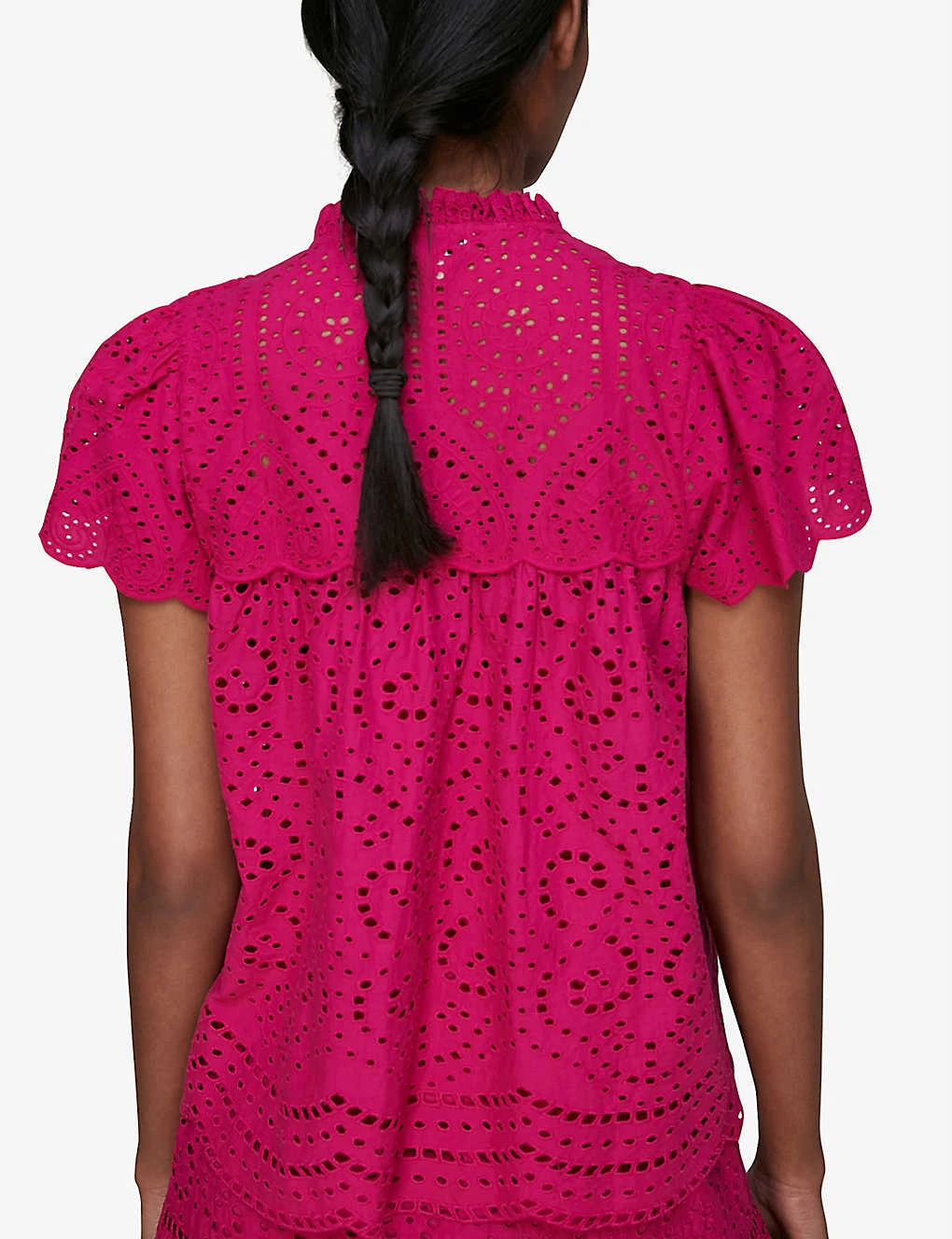 Whistles Bonnie Broderie-anglaise Cotton Blouse 3 Whistles Bonnie Broderie-anglaise Cotton Blouse - Image 3