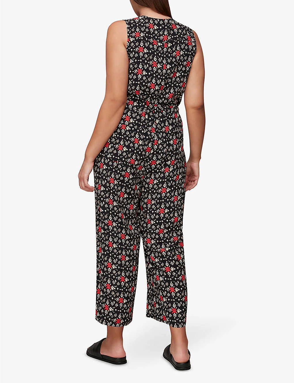 Whistles Corey Block-print Woven Jumpsuit 3 Whistles Corey Block-print Woven Jumpsuit - Image 3
