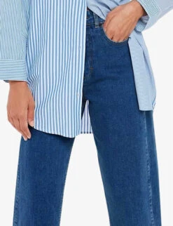 Whistles Barrel High-rise Straight-leg Jeans 7 Whistles Barrel High-rise Straight-leg Jeans -The Fashion Shop R03777969 BLUE ALT02